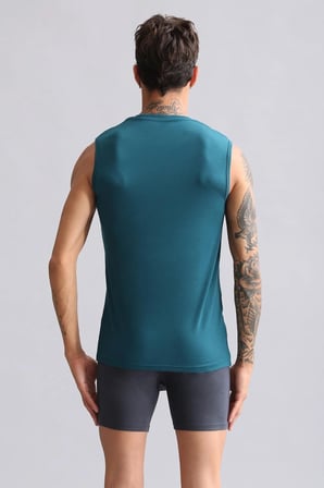 mısırlı modal by tencel hercules slim fit bisiklet yaka sporcu atlet fit green