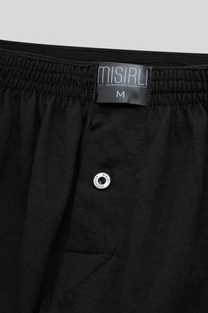 Mısırlı Erkek Pamuklu Ares Şort  Boxer Siyah
