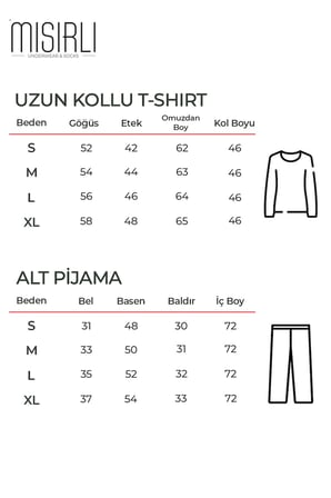 Mısırlı Kadın Modal Desenli Pijama Takım Lacivert