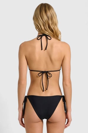 Mısırlı Fileli Üçgen Bikini Takım Siyah