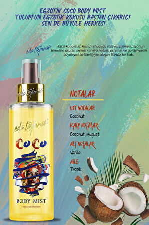 Eda Taşpınar Coco ( Coconut ) Body Mist - 200 ML