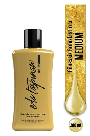 Eda Taşpınar Gold Güneşsiz Bronzlaştırıcı Losyon Self Tanning - Hızlı Bronzlaşma - 200 ML