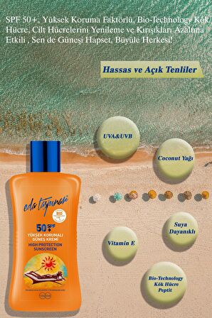 Eda Taşpınar Yüksek Korumalı Güneş Kremi Spf50+ - 200 ML