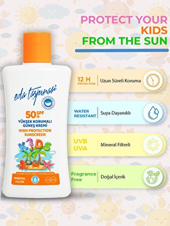 Eda Taşpınar Mineral Filtreli Yüksek Korumalı Güneş Kremi Spf 50 Kids -200 ML (EGX83)