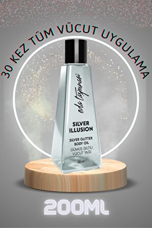 Eda Taşpınar Işıltılı Vücut Yağı Silver Illusion - 200 ML (EGX90)