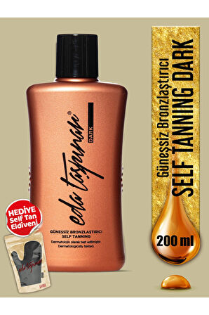 Dark Güneşsiz Bronzlaştırıcı Losyon Self Tanning Hızlı Bronzlaşma Eldivensiz - 200 ml