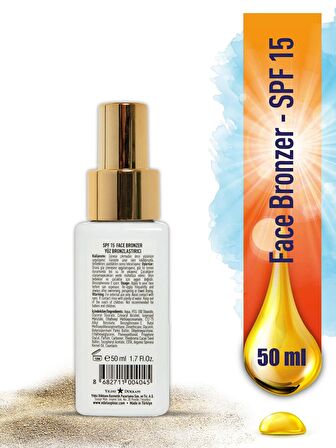 Eda Taşpınar Yüz Bronzlaştırıcı SPF15 Güneş Kremi - 50 ML 