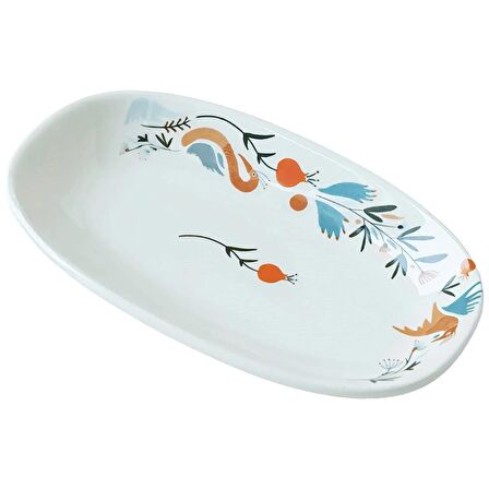 Anason İşleri Derkenar, Oval Meze Tabağı 19 cm