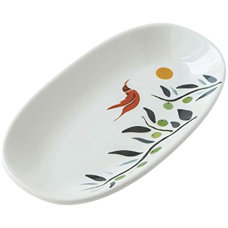 Anason İşleri Çilingirkuşu, Oval Meze Tabağı 19 cm