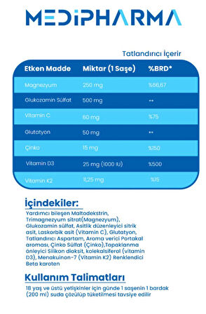  Mp Combo Mix Kolajen 90 Tablet+90 Şase Hidrolize Kolajen, L- Arjinin, Glutatyon, Çinko ve Vitamin K2 Takviye Edici Gıda