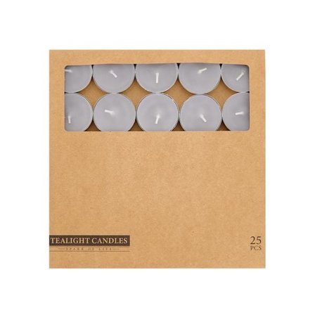 Mumsan 25'li Tealight Mum - Gri - 3,8 cm