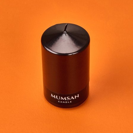 Mumsan Baton Mum - Metalik Siyah – 6x10 cm