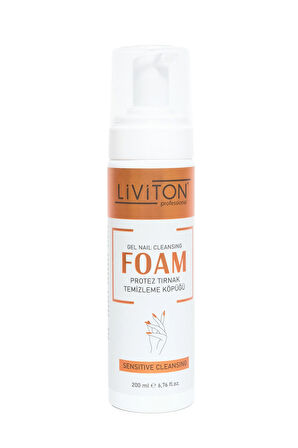  LİVİTON PROTEZ TIRNAK TEMİZLEME KÖPÜĞÜ 200ML