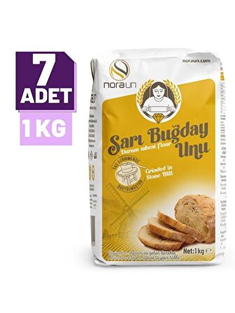 Sarı Buğday Unu ( Durum Buğdayı) 1 Kg  7 Adet
