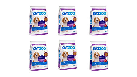 Kuzu Etli & Pirinçli Yavru Köpek Maması 3 KG (6 Adet)