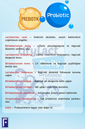 LifyLact ® Daily Probiyotik, Prebiyotik, 30 Kapsül , Günlük Probioyotik 2'Lİ Avantaj Paketi 