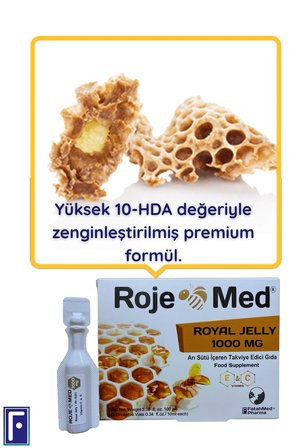 ROJE MED Royal Jelly 1000 Mg – Arı Sütü Fresh Vitamin C & E – 10 Shot 3'lü Avantaj Paketi