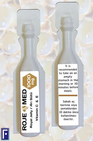 ROJE MED Royal Jelly 1000 Mg – Arı Sütü Fresh Vitamin C & E – 10 Shot 3'lü Avantaj Paketi