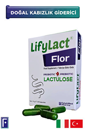 LifyLact ® Flor Probiyotik Kapsül , , Prebiyotik , Laktuloz,