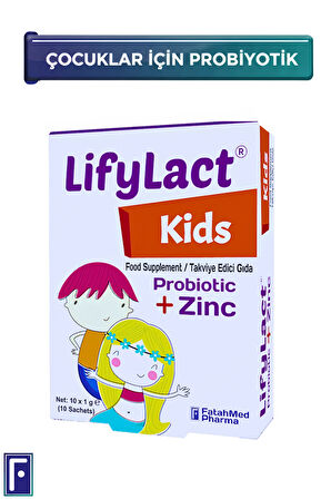 LifyLact ® Kids Probiyotik , Prebiyotik Saşe , Çinko