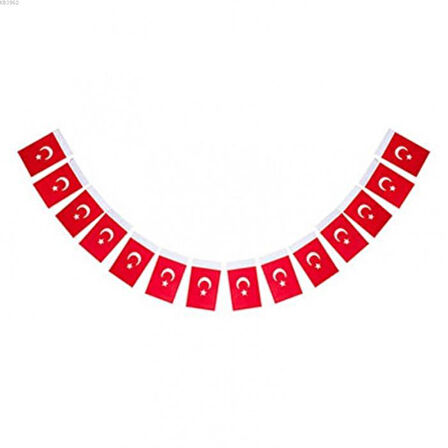 Seven İpli Bayrak Küçük Türk Bayrağı - 6 paket
