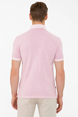 Gül Kurusu Slim Fit Polo Yaka T-Shirt