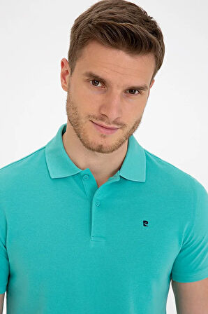 Mint Yeşili Slim Fit Basic Polo Yaka T-Shirt