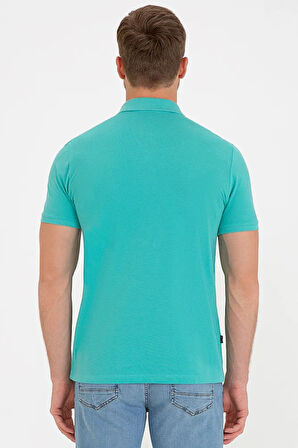 Mint Yeşili Slim Fit Basic Polo Yaka T-Shirt