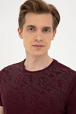 Haki Slim Fit Bisiklet Yaka T-Shirt