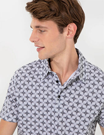 Siyah Slim Fit Polo Yaka T-shirt