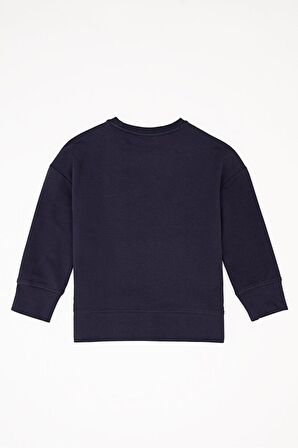 Lacivert Kız Çocuk Sweatshirt