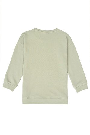 Yeşil Kız Çocuk Sweatshirt