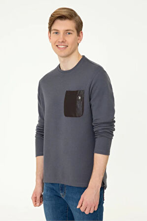 Gri Erkek Sweatshirt