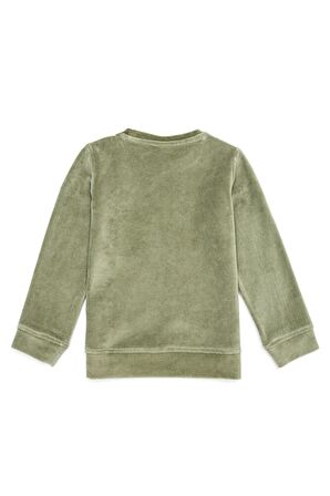 Yeşil Kız Çocuk Sweatshirt