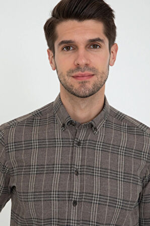 Kahverengı Erkek Gömlek G021GL004.000.1352637