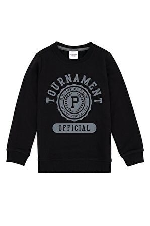 Siyah Erkek Çocuk Sweatshirt