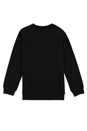 Siyah Erkek Çocuk Sweatshirt