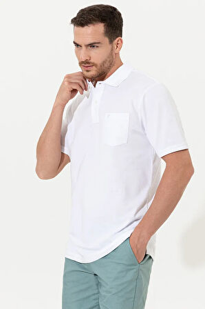 Erkek Beyaz T Shirt Basic G021SZ011.000.1370051.VR013