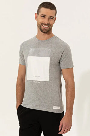 Erkek Acik Gri Melanj T-Shirt G021Sz011.000.1369925