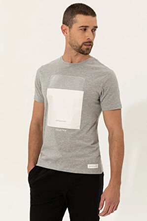 Erkek Acik Gri Melanj T-Shirt G021Sz011.000.1369925
