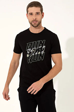 Erkek Siyah T-Shirt G021Sz011.000.1369945