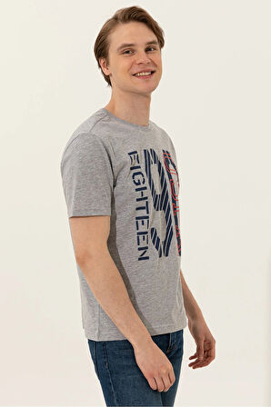 U.S. Polo Assn. Gri Erkek T-Shirt