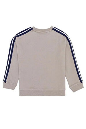 Erkek Çocuk Haki Bisiklet Yaka Sweatshirt