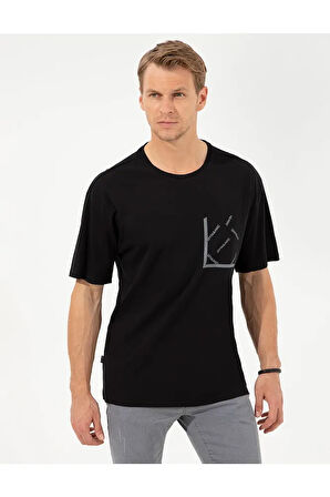 Siyah Comfort Fit T-shirt
