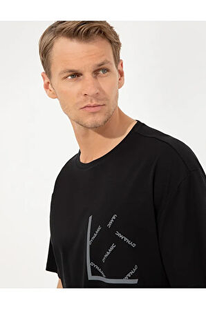 Siyah Comfort Fit T-shirt