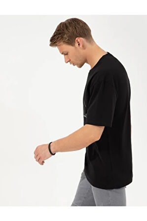 Siyah Comfort Fit T-shirt