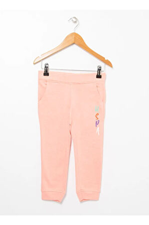 Normal Kalıp Pembe Kız Çocuk Eşofman Altı - Sontelkıds Vr204