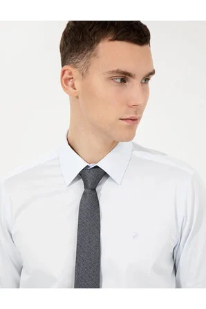   Slim Fit Uzun Kollu Klasik Gömlek 50251166-VR003