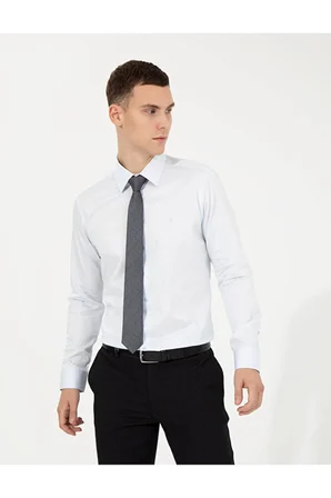   Slim Fit Uzun Kollu Klasik Gömlek 50251166-VR003