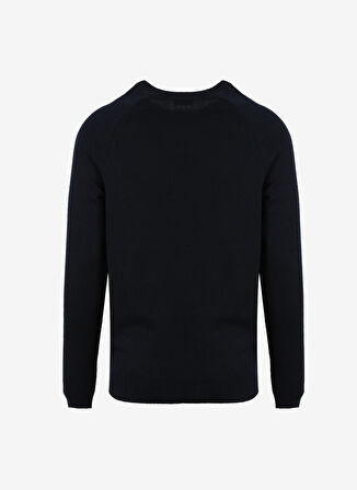 U.S. Polo Assn. Bisiklet Yaka Slim Fit Lacivert Erkek Kazak NOYAN